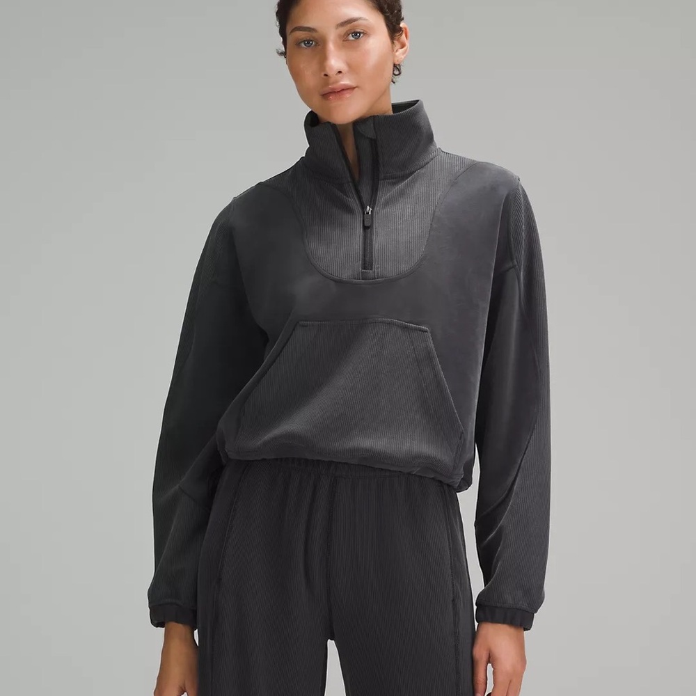 Lululemon Brushed Softstreme Ribbed Half Zip